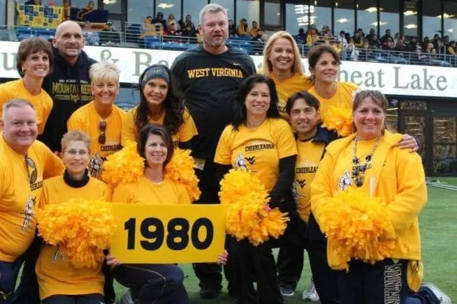 Marking 40 years of Mountaineer spirit: Cheerleaders from 7 decades to return for Homecoming